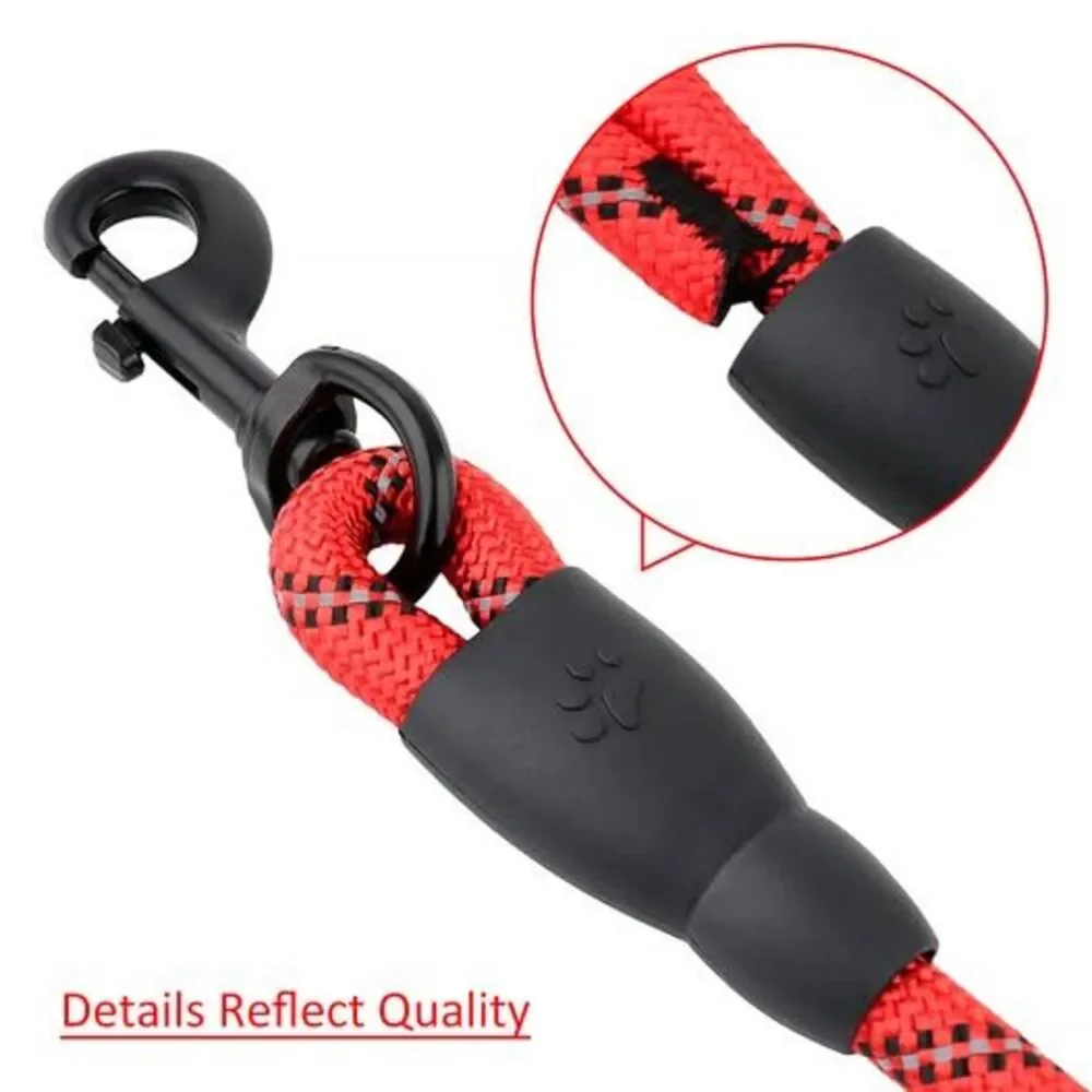 6' Dog Bungee Leash - Reflective | Running - Hiking - Dog Walking - Tough